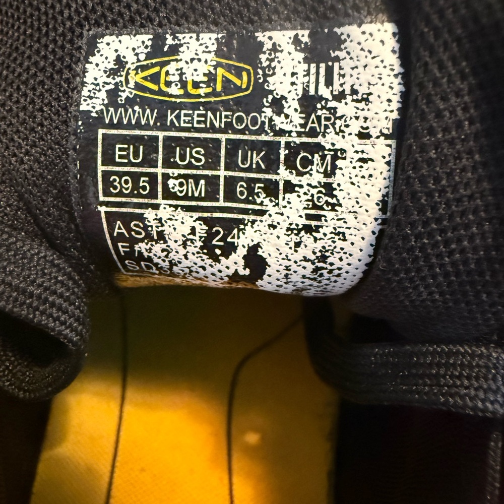 Keen Charcoal and Black Mesh Sparta ESD Aluminum Toe Utility Shoe Sneaker - Picture 6 of 8